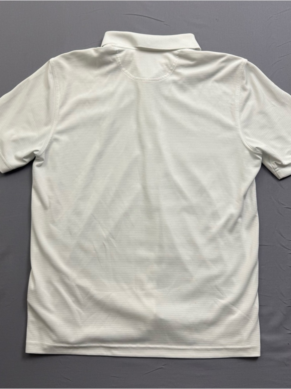 Greg Norman Play Dry Moisture Wicking White Polo Golf Shirt Men's M Short Sleeve - Picture 5 of 6